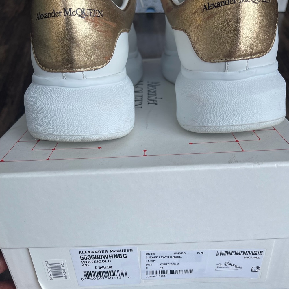 Men’s Gold Alexander McQueen Sneakers